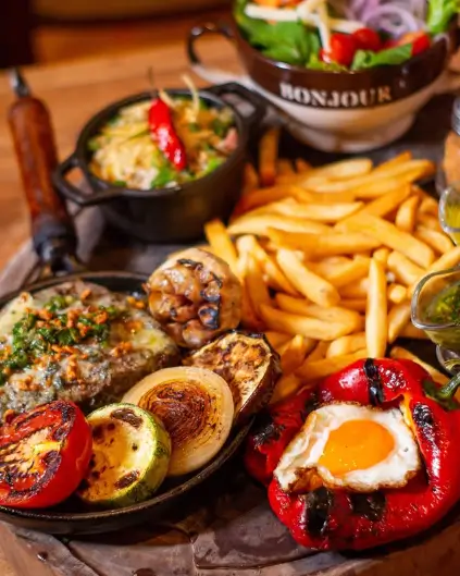 Prato especial preparado pelo Chef Almir